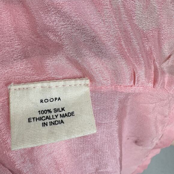 Roopa Pemmaraju The Peela‎ Silk V-Neckline Maxi Gown Dress Multicolor Size Small - Picture 12 of 16